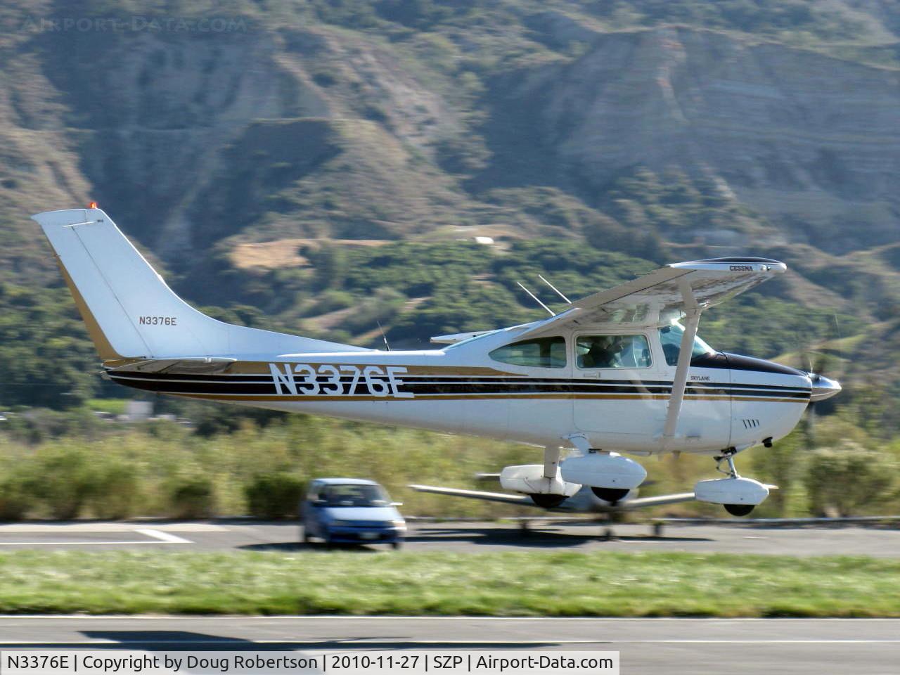 N3376E, 1982 Cessna 182R Skylane C/N 18268243, 1982 Cessna 182R SKYLANE II, Continental O-470-U 230 Hp @ 2,400 rpm for 100LL, takeoff climb rwy 22