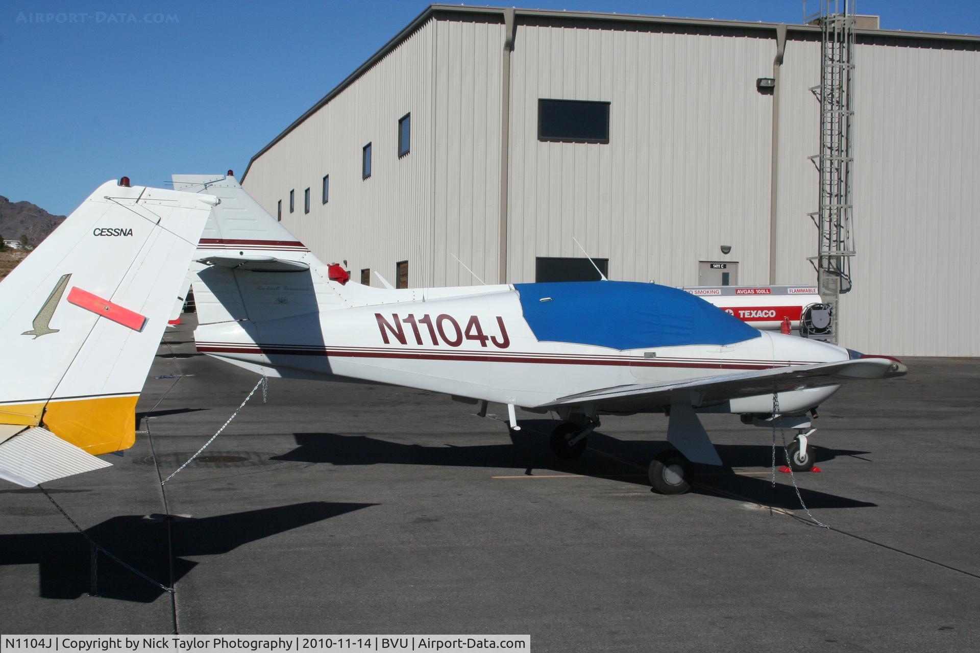N1104J, 1973 Aero Commander 112 C/N 104, Sitting at Boulder