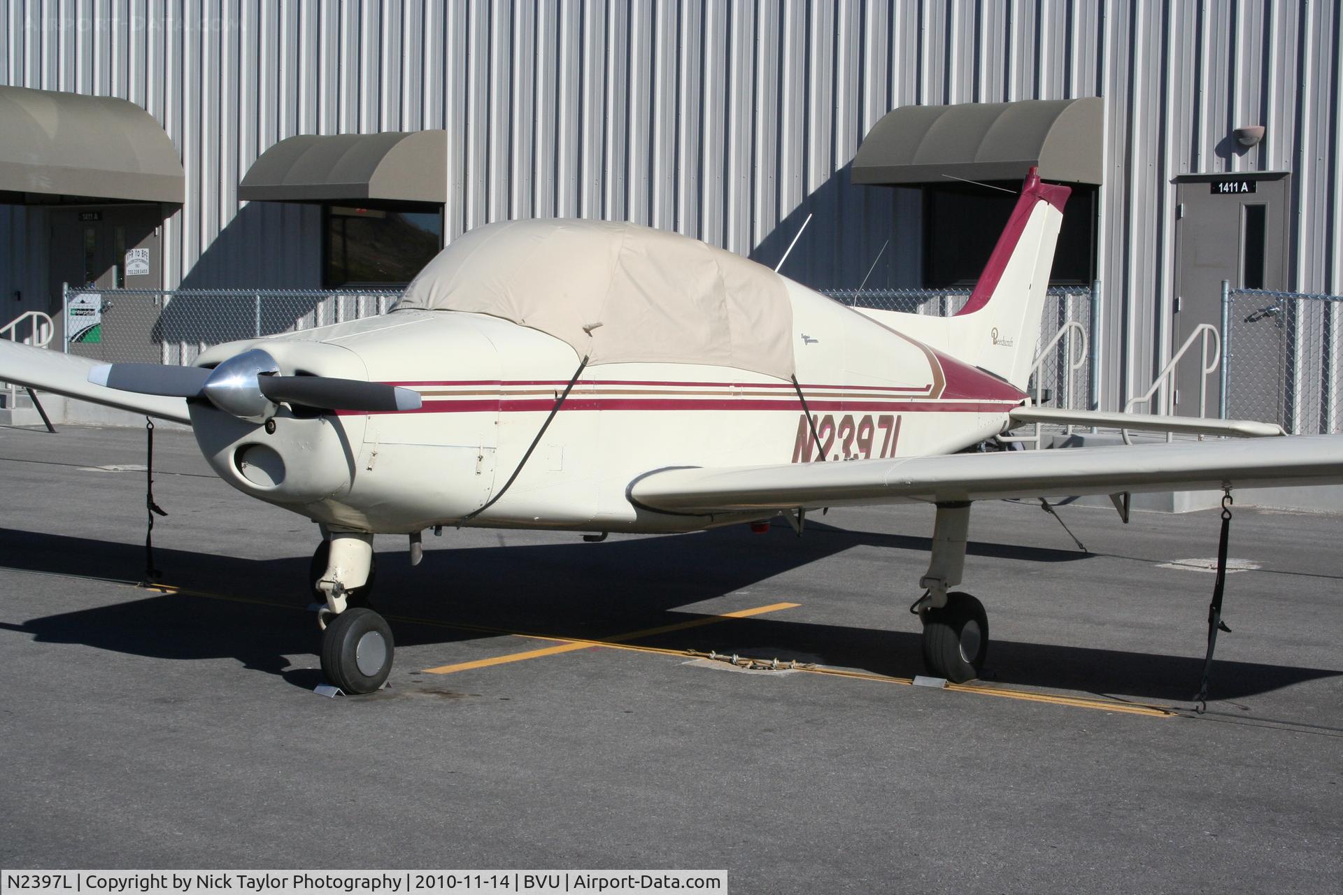 N2397L, 1963 Beech 23 C/N M-242, Sitting at Boulder with sun shades on