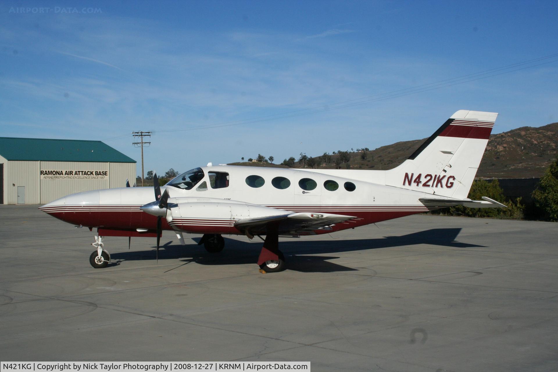 N421KG, 1979 Cessna 421C Golden Eagle C/N 421C0674, Sitting on the California Dept. of Forestry ramp