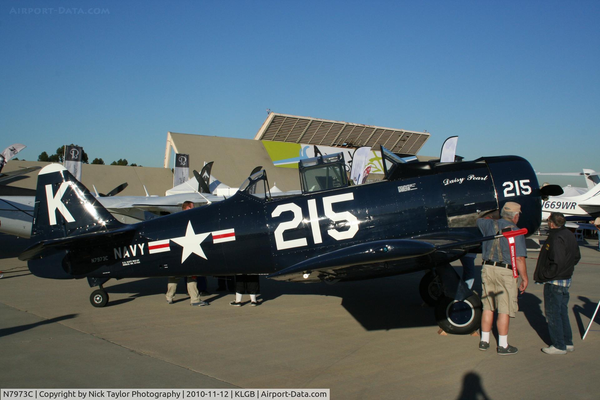 N7973C, 1943 North American SNJ-5 Texan C/N 51764 (88-14618), The Daisy Pearl on display at the AOPA Airport fest