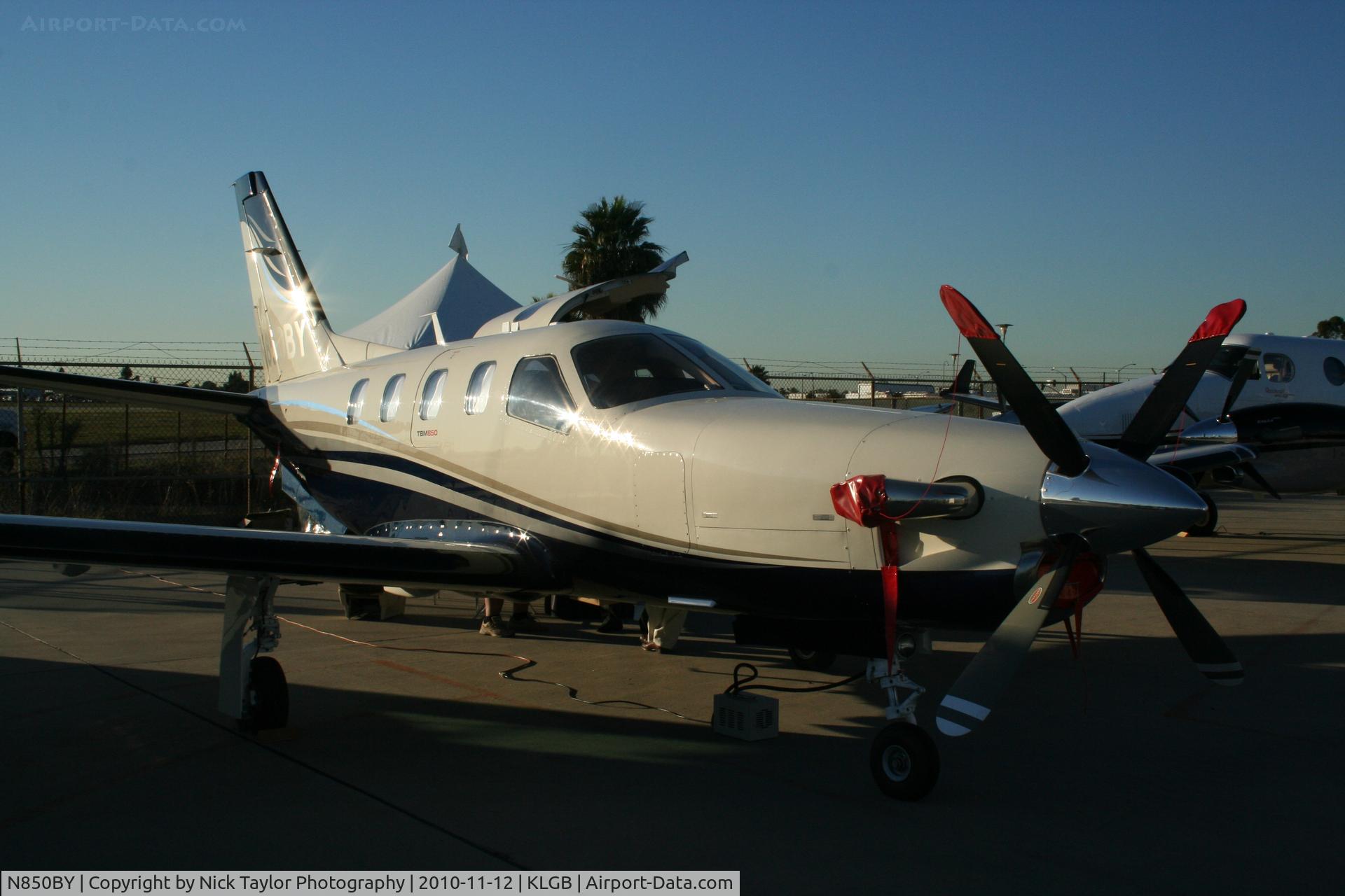 N850BY, Socata TBM-700 C/N 559, On display at the AOPA Airport fest