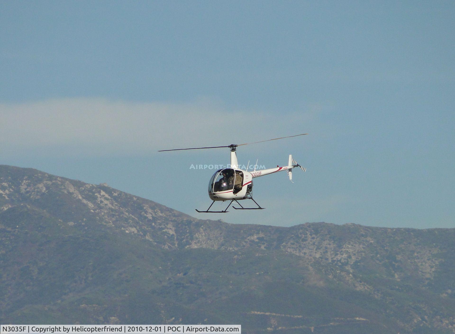 N3035F, 2007 Robinson R22 Beta C/N 4169, On final to runway 26R
