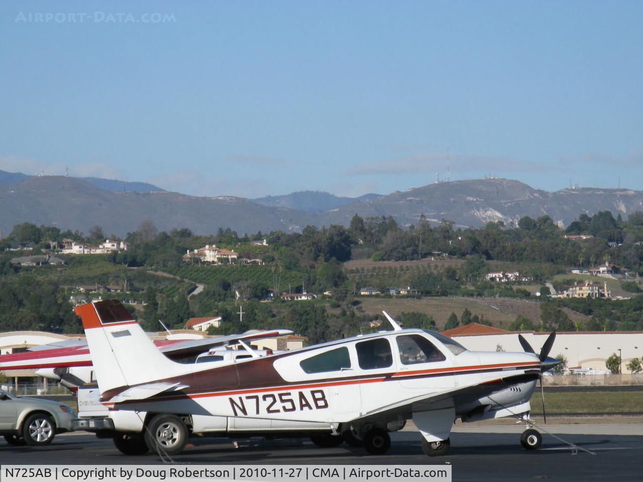 N725AB, 1969 Beech F33 Bonanza C/N CD-1238, 1969 Beech F33 BONANZA, Continental IO-470-K 225 Hp