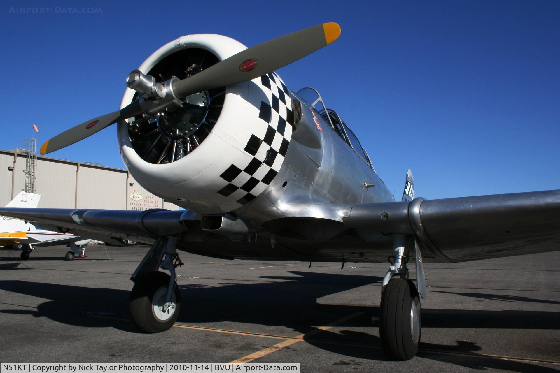 N51KT, 1951 North American T-6G Texan C/N 168-370, Ready to go at BVU