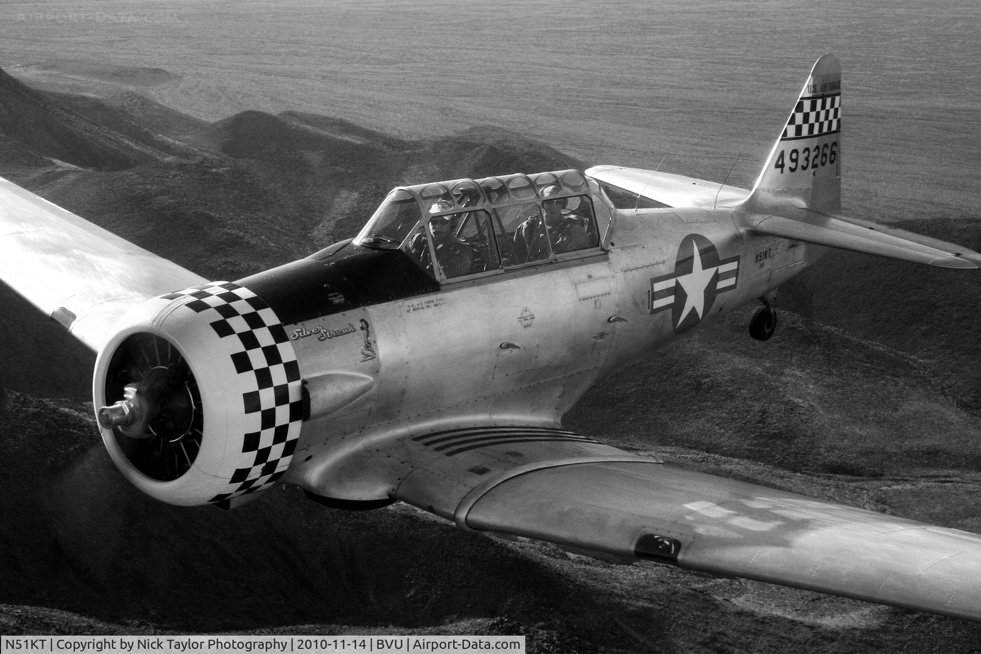 N51KT, 1951 North American T-6G Texan C/N 168-370, What year could this be? Almost could be from back in the day.