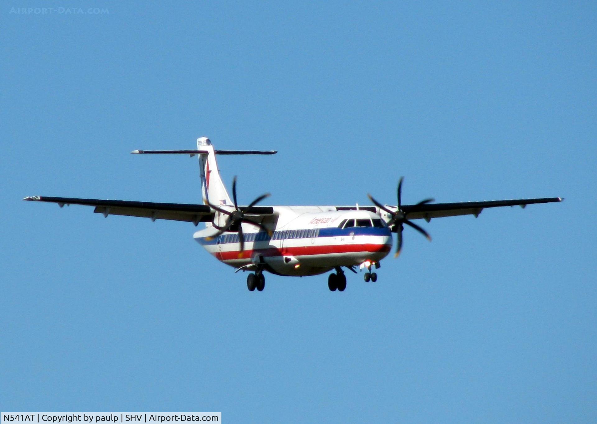 N541AT, 1998 ATR 72-212A C/N 541, Arriving from DFW.