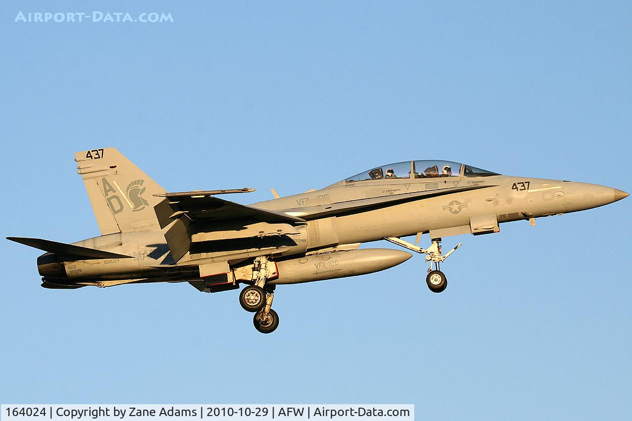 164024, 1990 McDonnell Douglas F/A-18D Hornet C/N 908/D045, At Alliance Airport - Fort Worth, TX