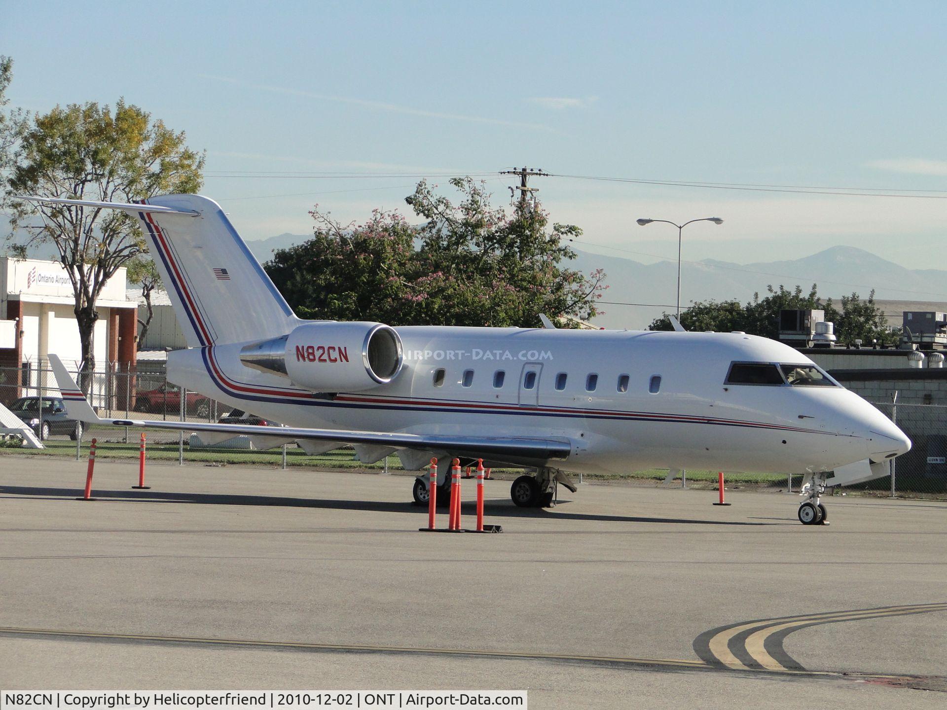 N82CN, 1998 Bombardier Challenger 604 (CL-600-2B16) C/N 5395, Parked on the southside