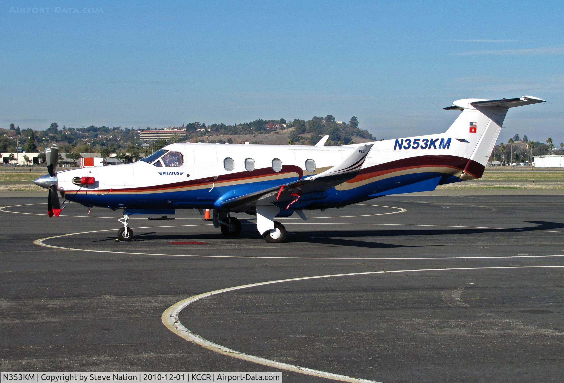 N353KM, 2003 Pilatus PC-12/45 C/N 534, 2003 Pilatus PC-12/45 visiting on sunny 1st of December @ Buchanan Field, Concord, CA