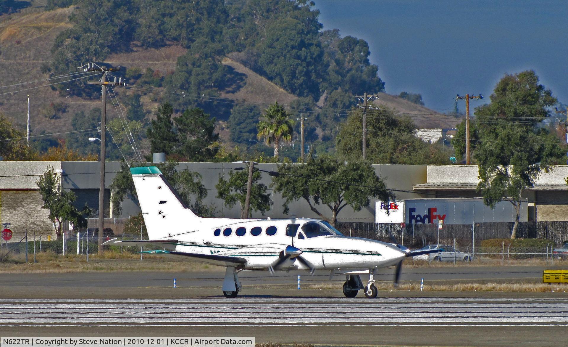 N622TR, 1980 Cessna 421C Golden Eagle C/N 421C0858, Locally-based 1980 Cessna 421C running up prior to take-off on RWY 1L @ Buchanan Field, Concord, CA