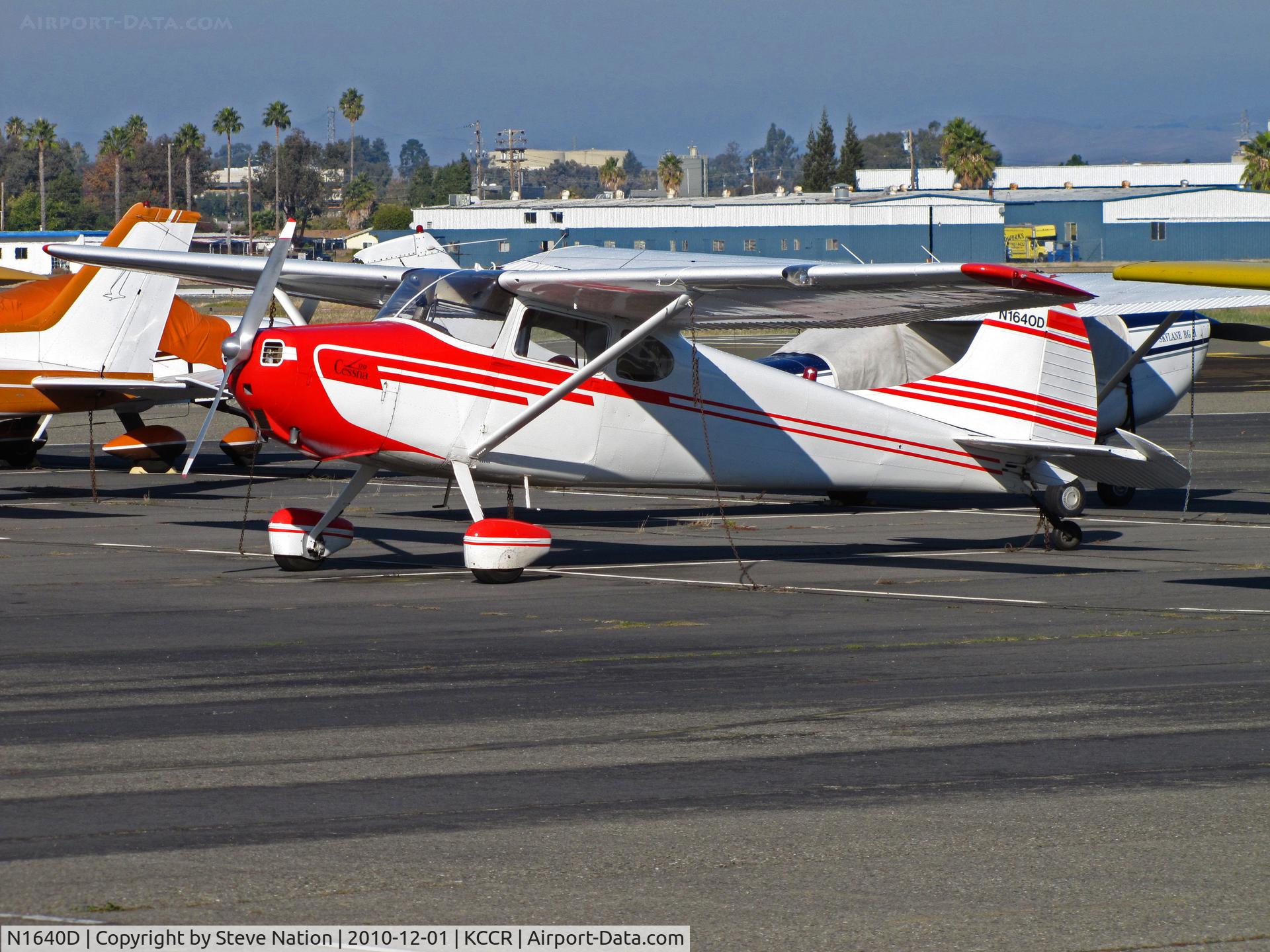 N1640D, 1952 Cessna 170B C/N 20282, 1952 Cessna 170B visiting from Groveland, CA @ Buchanan Field, Concord, CA