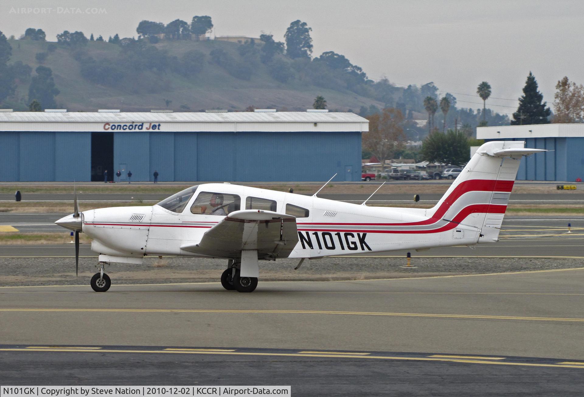 N101GK, 1979 Piper PA-28RT-201T Arrow IV C/N 28R-7931172, 1979 Piper PA-28R-201T taxis in on arrival from KPRB/Paso Robles, CA @ Buchanan Field, Concord, CA