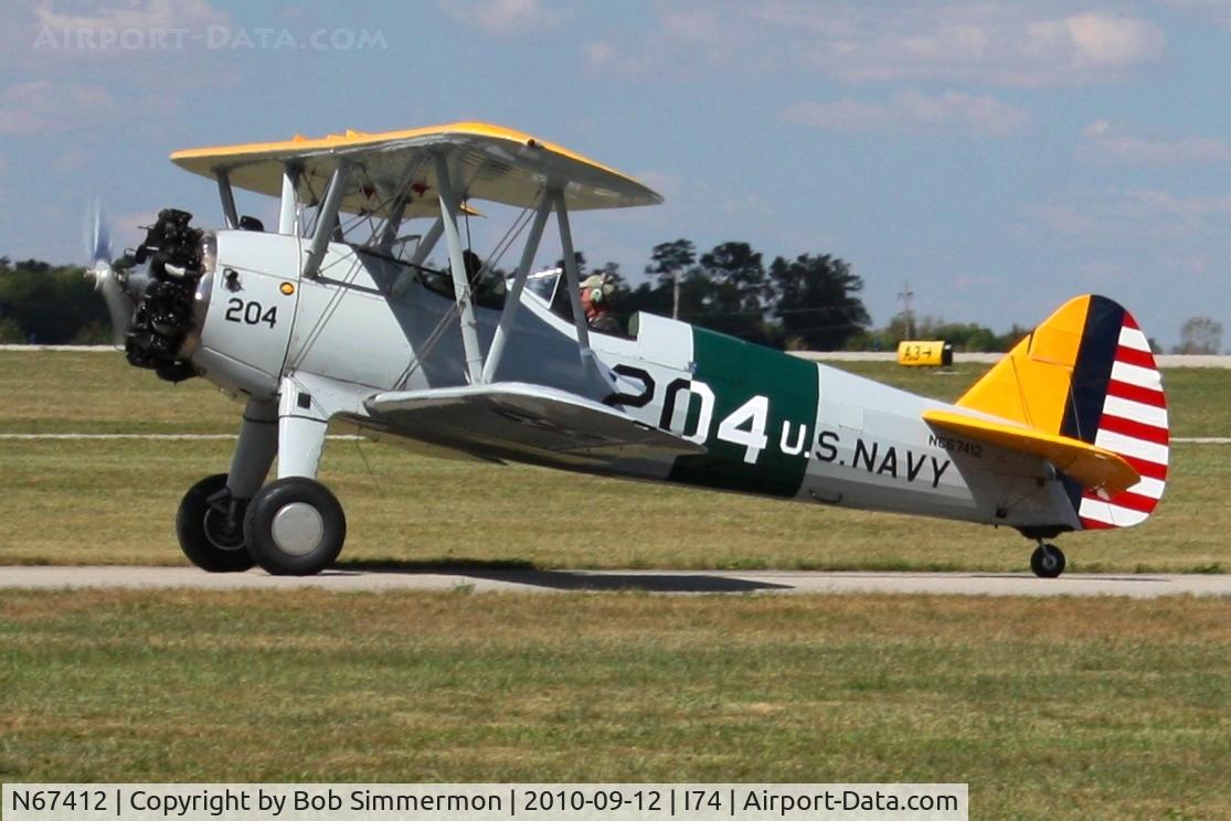 N67412, 1942 Boeing A75N1(PT17) C/N 75-3401, Mid-East Regional Fly-In (MERFI) - Urbana, Ohio