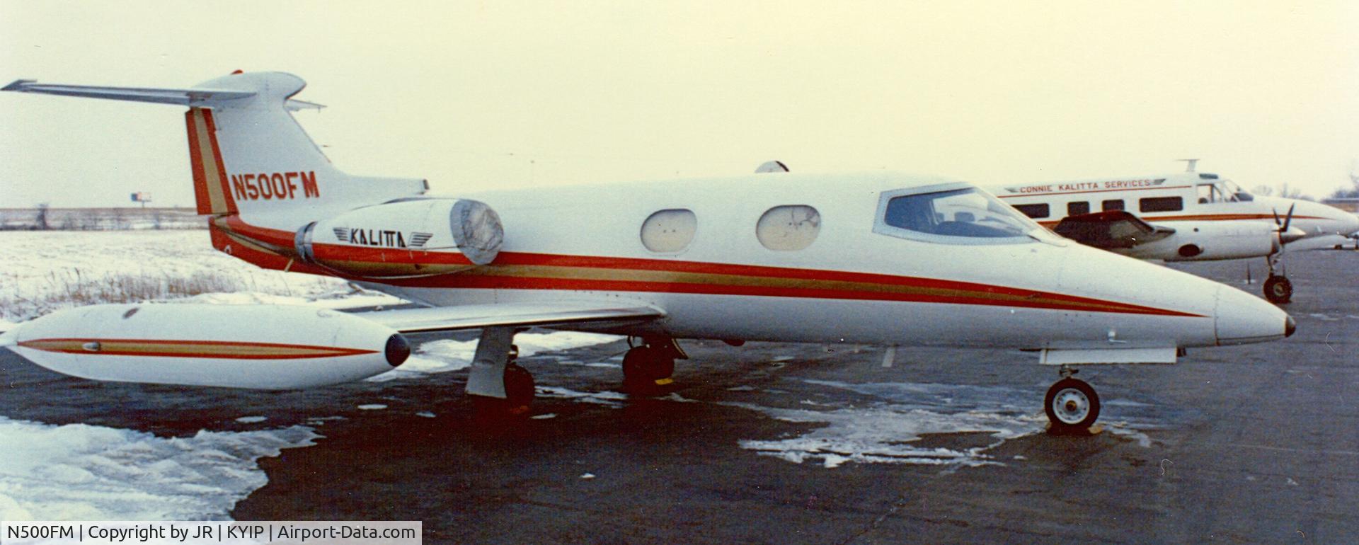 N500FM, Learjet Inc 23 C/N 23-088, N500FM at KYIP 1985