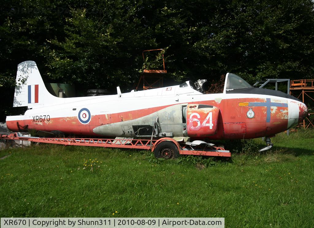 XR670, 1963 BAC 84 Jet Provost T.4 C/N PAC/W/19983, Stored @ Hermeskeil Museum...