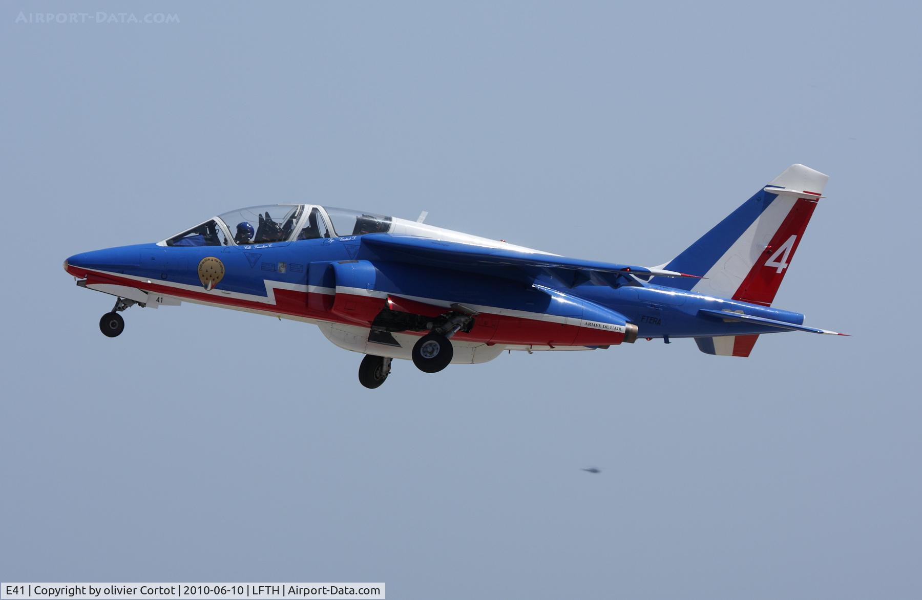E41, Dassault-Dornier Alpha Jet E C/N E41, Hyeres airshow 2010