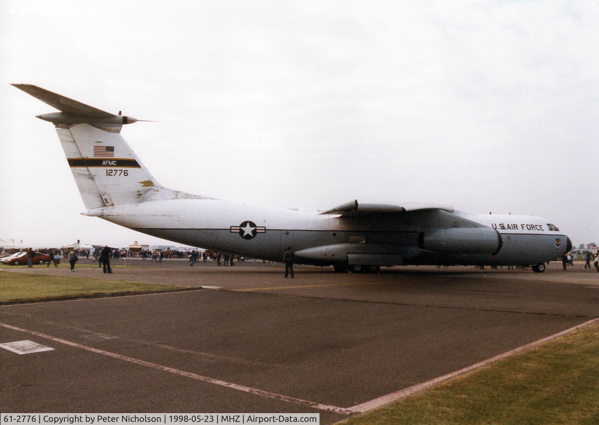 61-2776, 1964 Lockheed NC-141A-1-LM Starlifter C/N 300-6002, NC-141A Starlifter of the 412th Test Wing at Edwards AFB on display at the 1998 RAF Mildenhall Air Fete.