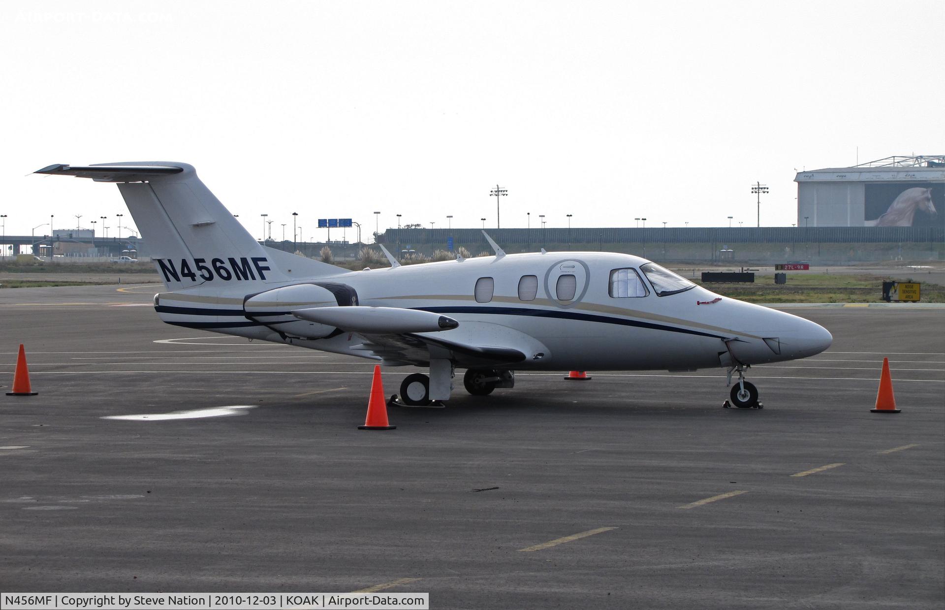 N456MF, 2007 Eclipse Aviation Corp EA500 C/N 000050, Bigfork Logistics LLC (Bigfork, MT) 2007 Eclipse EA500visiting on North Field ramp @ Oakland International Airport, CA