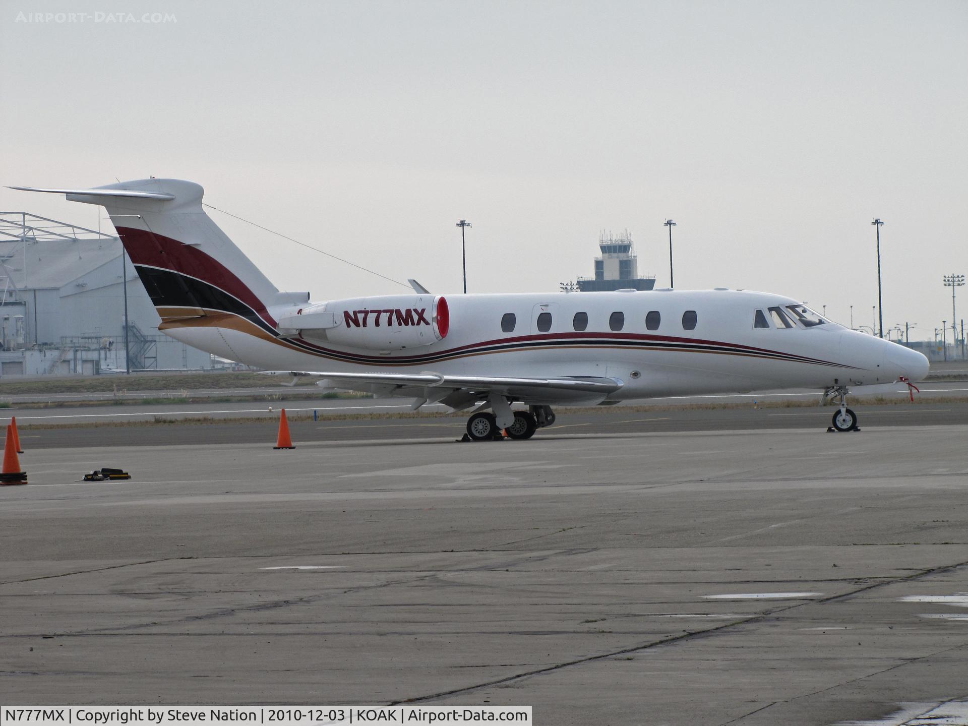 N777MX, 1984 Cessna 650 C/N 650-0051, Duke Woody Aviation (Englewood, CO) 1984 Cessna 650 visiting on North Field ramp @ Oakland International Airport, CA