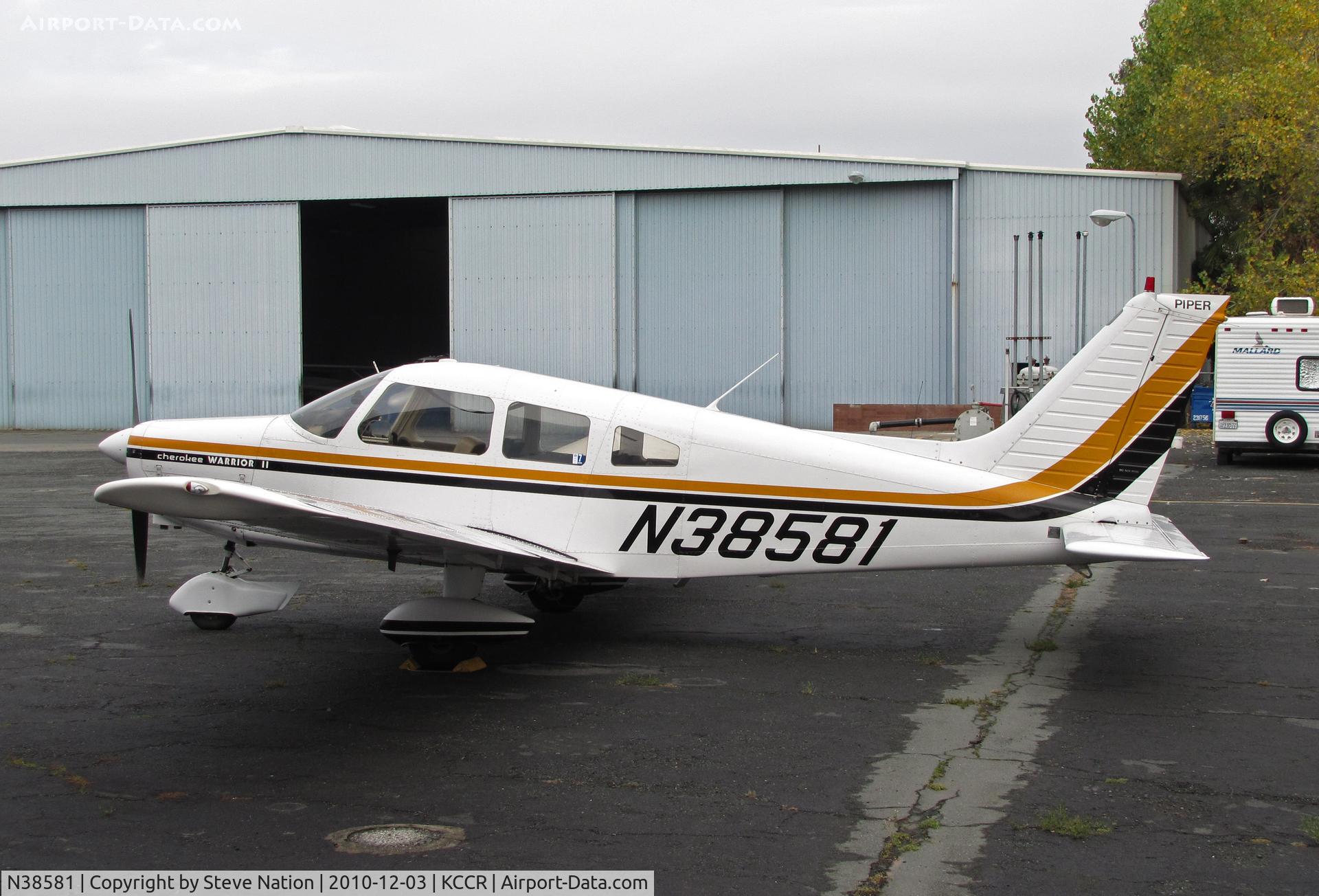 N38581, 1977 Piper PA-28-161 C/N 28-7716270, Locally-based 1977 Piper PA-28-161 @ Buchanan Field, Concord, CA