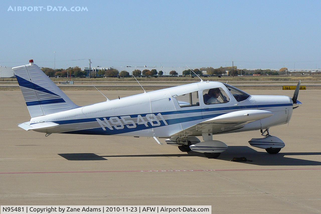 N95481, 1969 Piper PA-28-140 C/N 28-25989, At Alliance Airport - Fort Worth, TX
