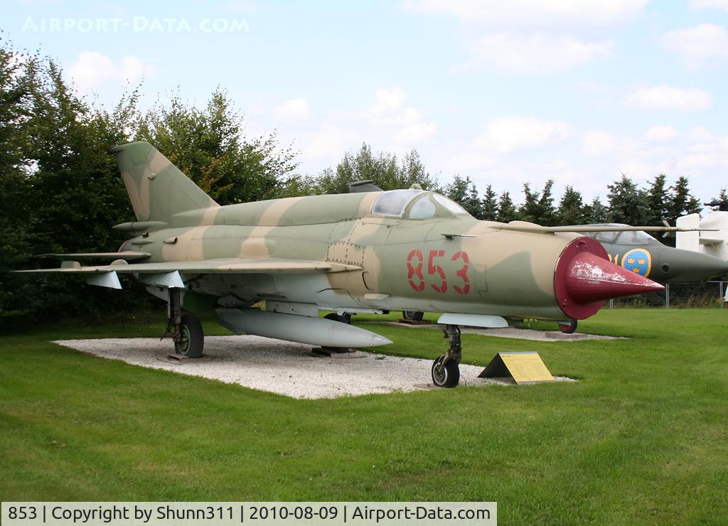 853, Mikoyan-Gurevich MiG-21Bis C/N 75058015, Preserved @ Hermeskeil Museum