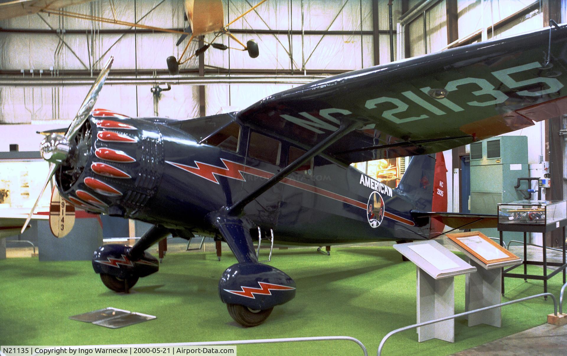 N21135, 1937 Stinson SR-10G Reliant C/N 5903, Stinson SR-10G Reliant at the Virginia Aviation Museum, Sandston VA