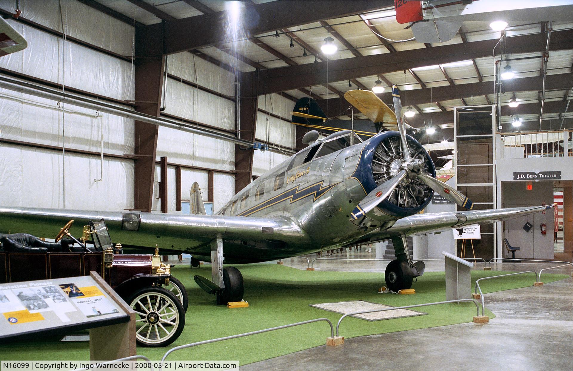 N16099, 1936 Vultee V-1AD Special C/N 25, Vultee V-1A Special at the Virginia Aviation Museum, Sandston VA