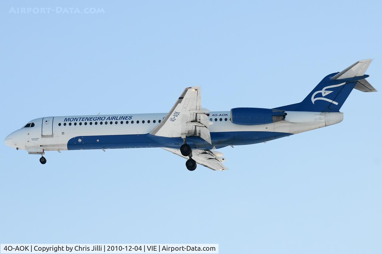 4O-AOK, 1989 Fokker 100 (F-28-0100) C/N 11272, Montenegro