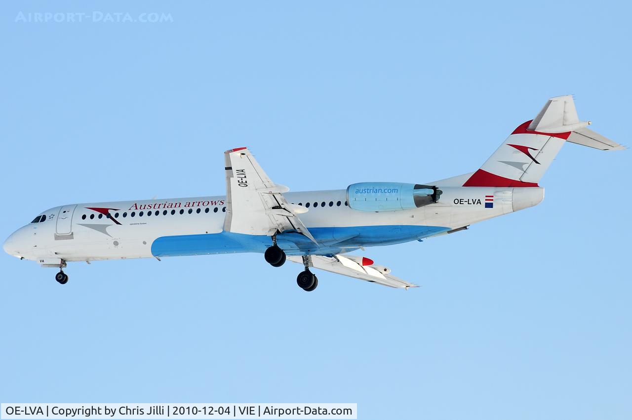 OE-LVA, 1994 Fokker 100 (F-28-0100) C/N 11490, Austrian