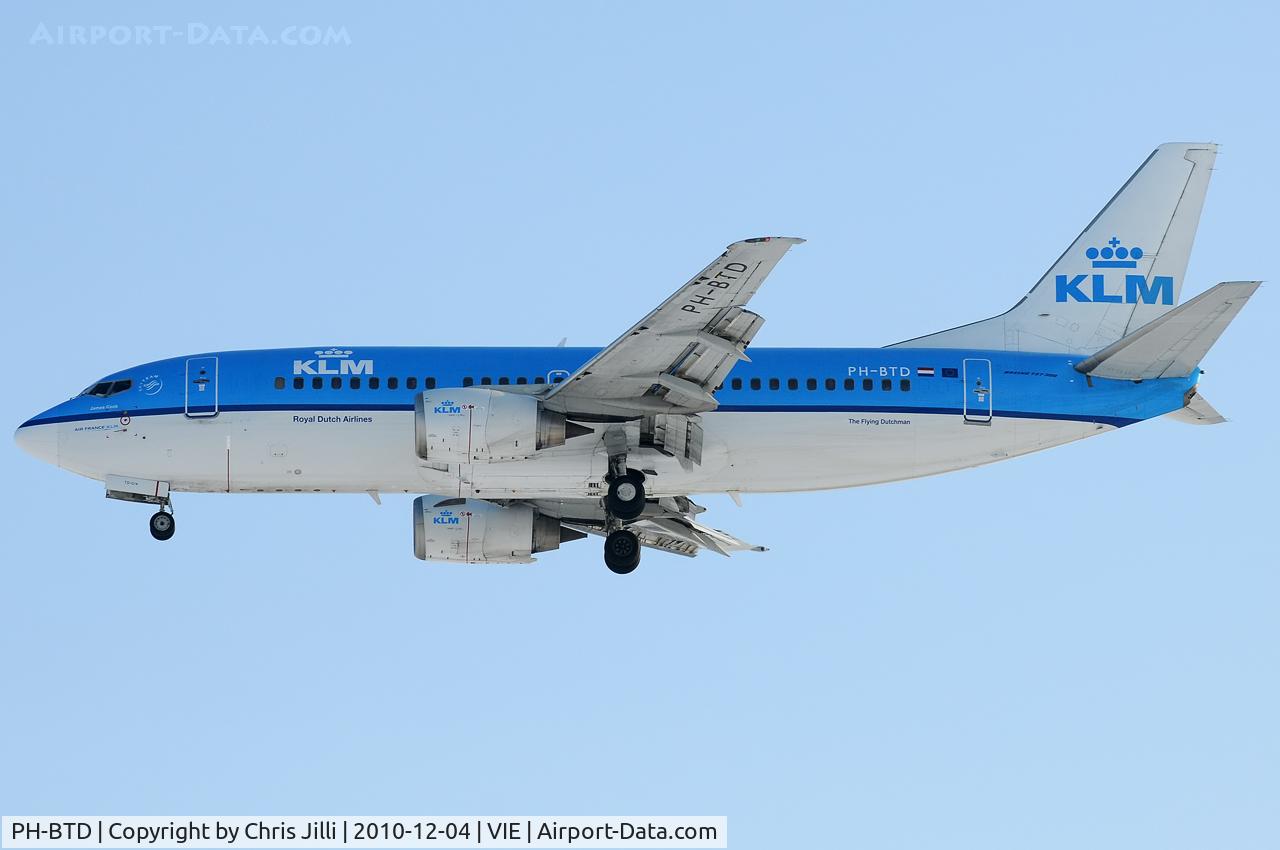 PH-BTD, 1992 Boeing 737-306 C/N 27420, KLM