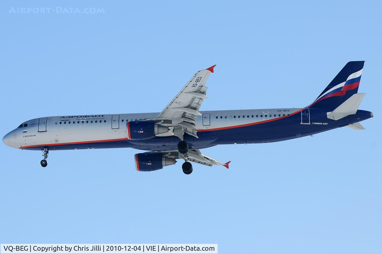 VQ-BEG, 2009 Airbus A321-211 C/N 4116, Aeroflot