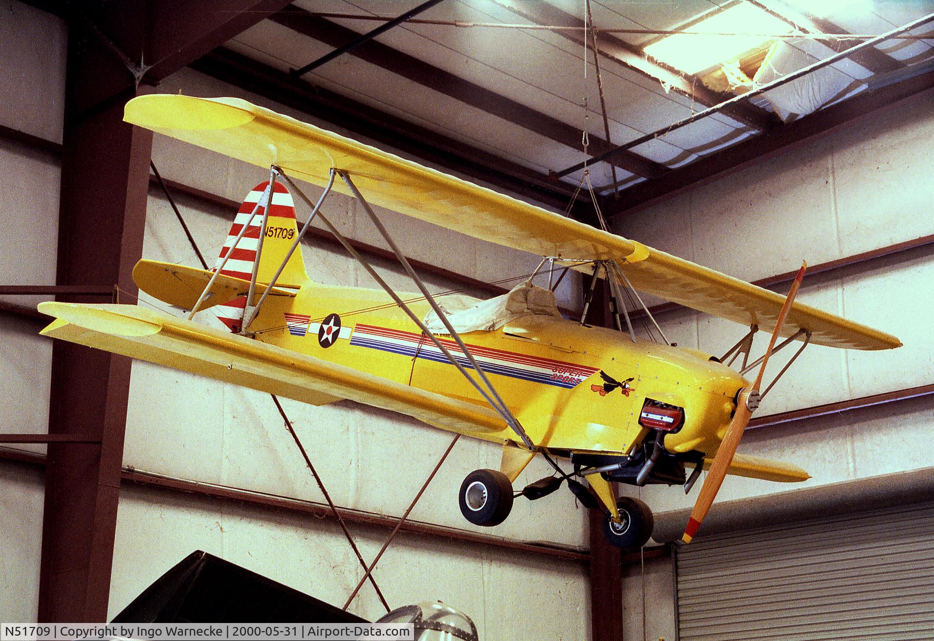 N51709, 1993 Fisher Classic C/N C027Q, Fisher (Charpenter) Classic at the Valiant Air Command Warbird Museum, Titusville FL