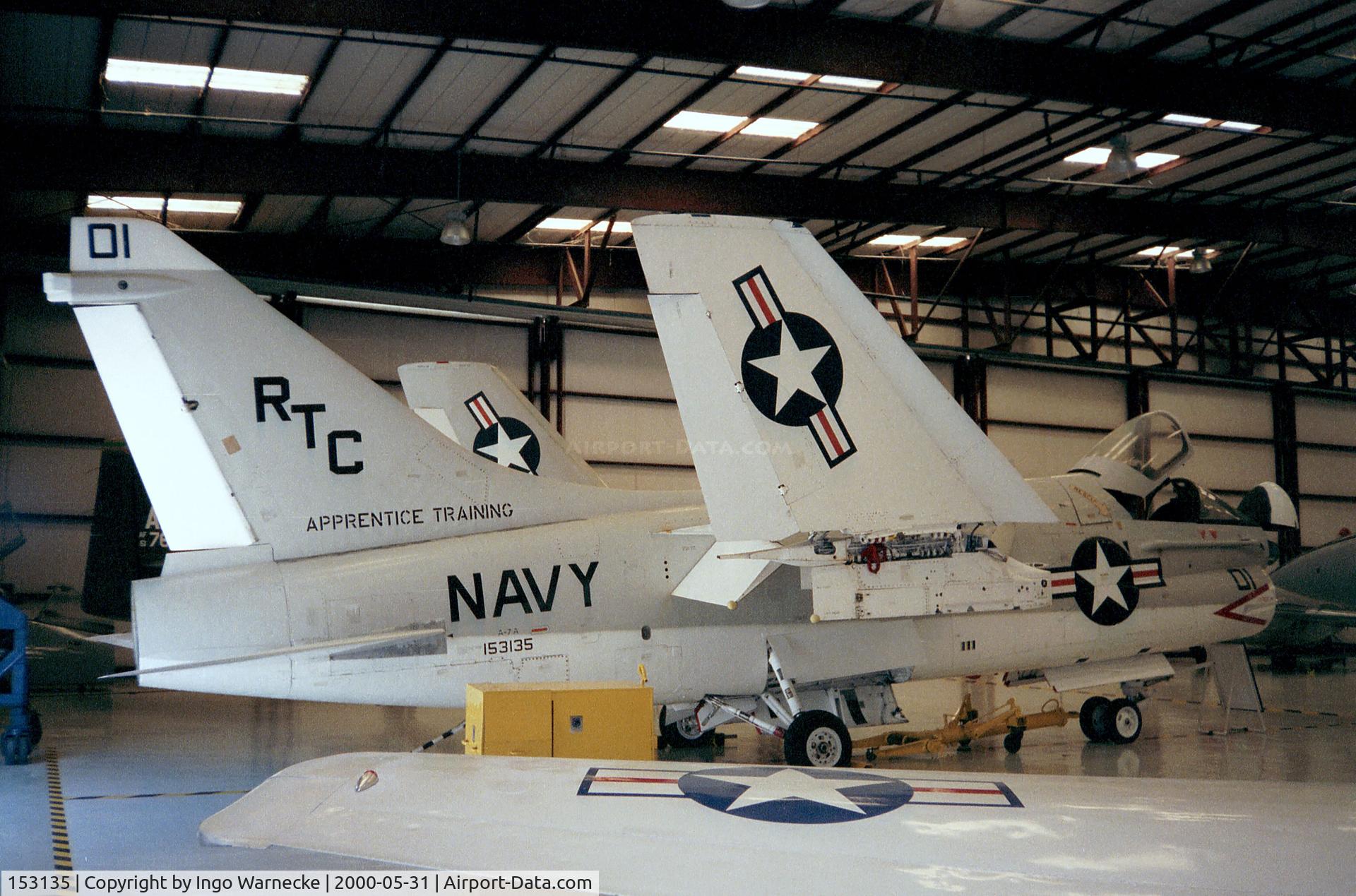 153135, LTV A-7A Corsair II C/N A-044, LTV A-7A Corsair II at the Valiant Air Command Warbird Museum, Titusville FL