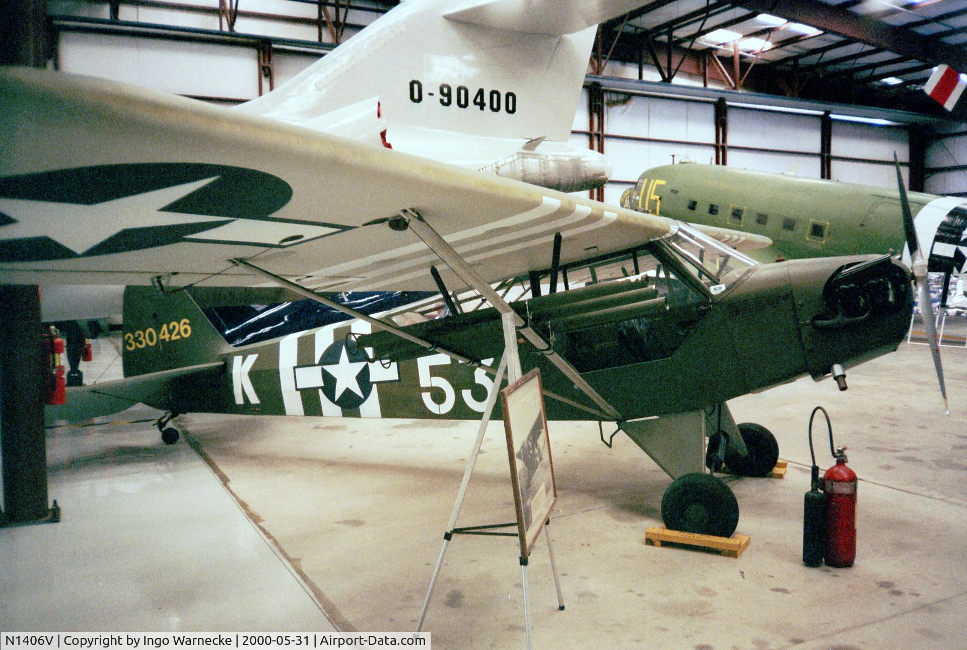 N1406V, 1944 Piper L-4J Grasshopper (J3C-65D) C/N 12891, Piper J3C-65 at the Valiant Air Command Warbird Museum, Titusville FL