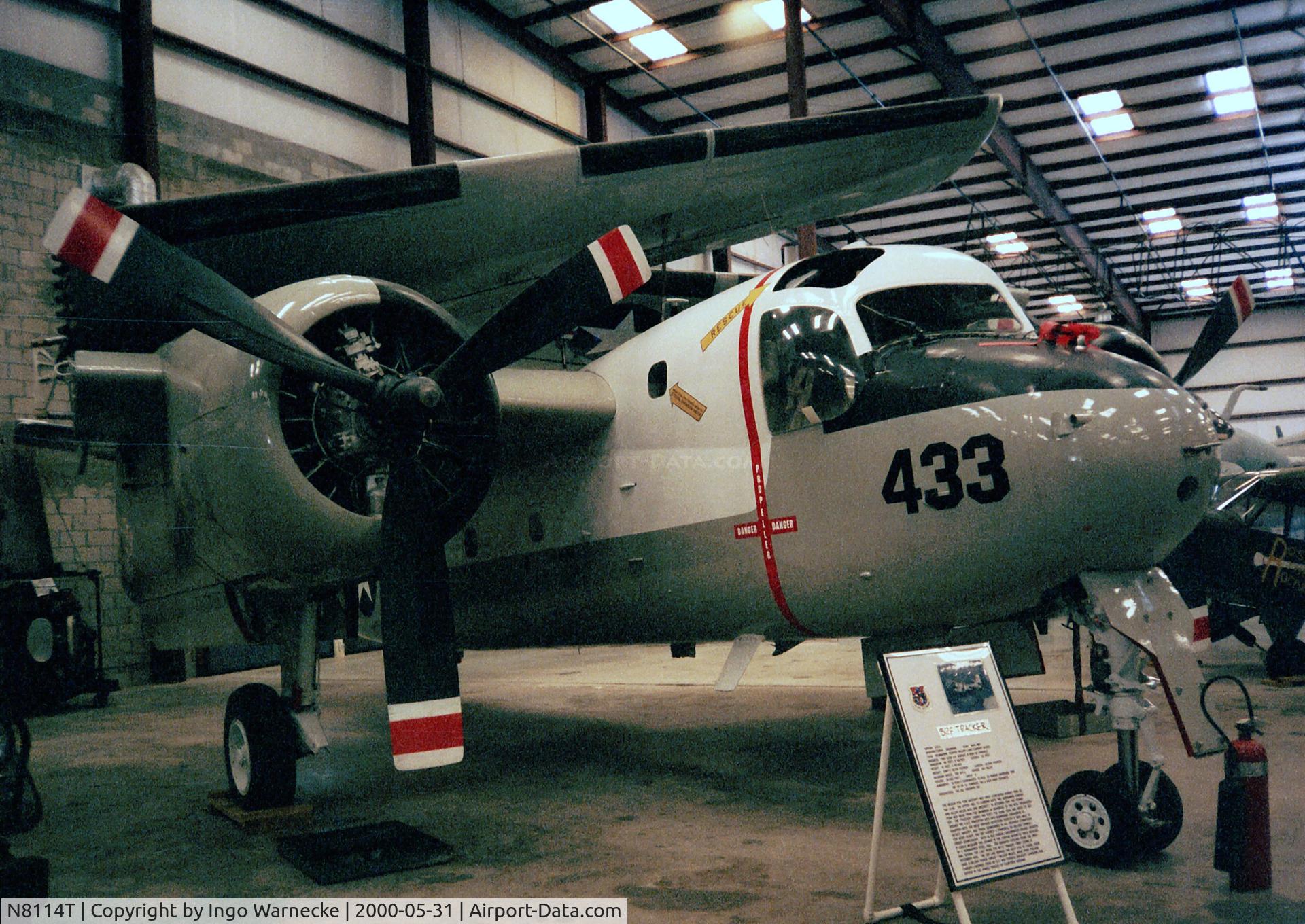 N8114T, 1956 Grumman S2F-1 Tracker C/N 342, Grumman S2F-1 Tracker at the Valiant Air Command Warbird Museum, Titusville FL