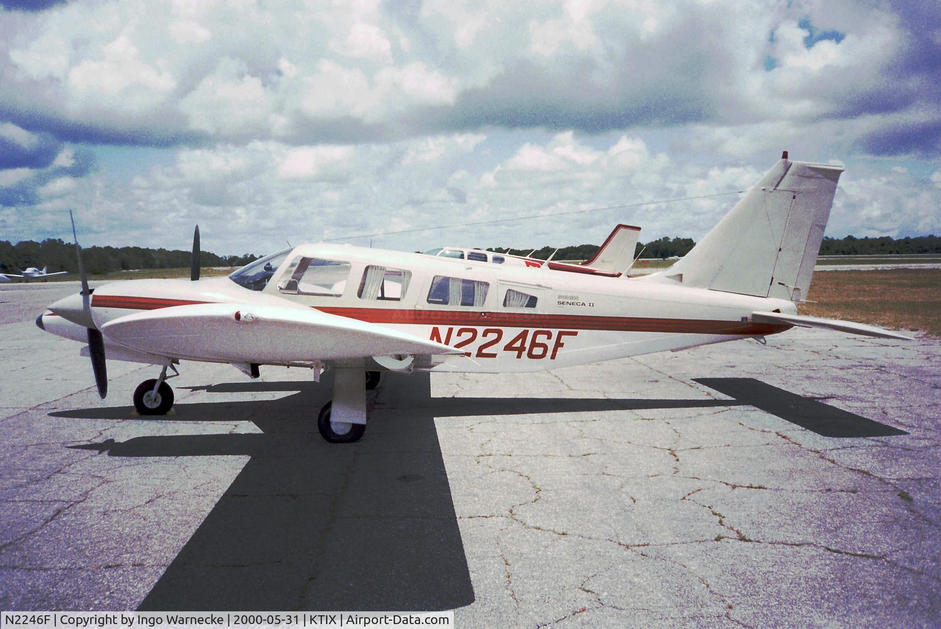 N2246F, 1978 Piper PA-34-200T C/N 34-7970060, Piper PA-34-200T Seneca II at Titusville airfield