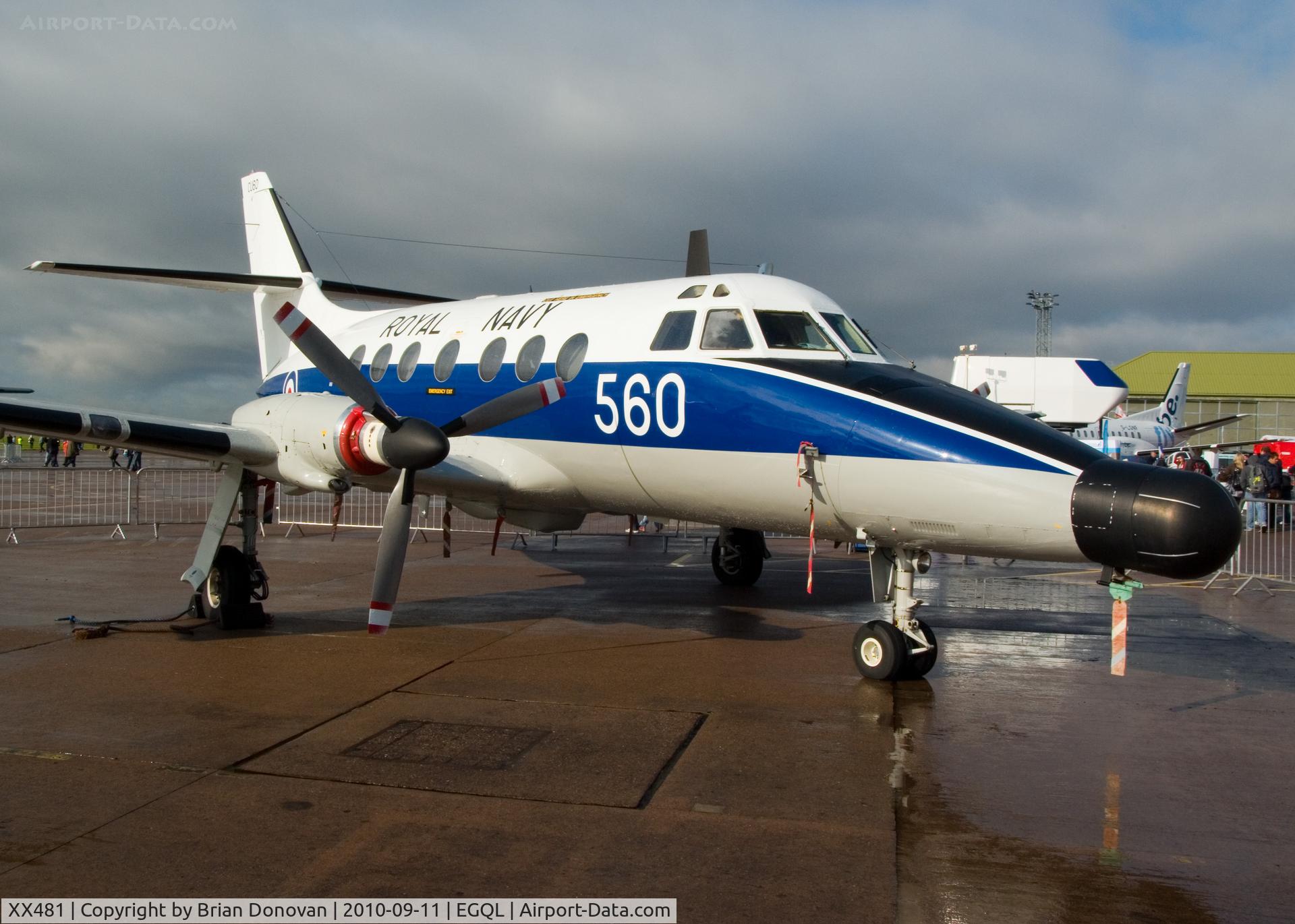 XX481, 1978 Scottish Aviation HP-137 Jetstream T.2 C/N 251, Royal Navy