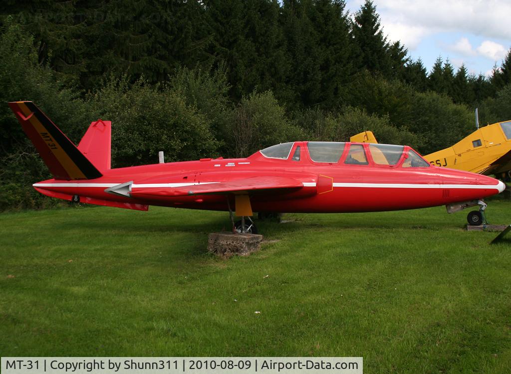 MT-31, Fouga CM-170R Magister C/N 288, Mix of s/n 410 and MT-43... Preserved @ Hermeskeil Museum in Red Devils c/s...