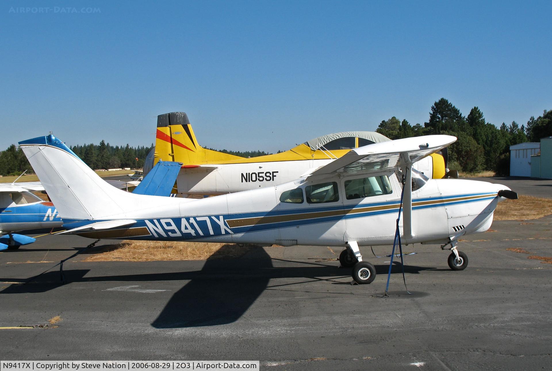 N9417X, 1961 Cessna 210A C/N 21057717, Locally-based 1961 Cessna 210A @ Parrett Field, Angwin, CA