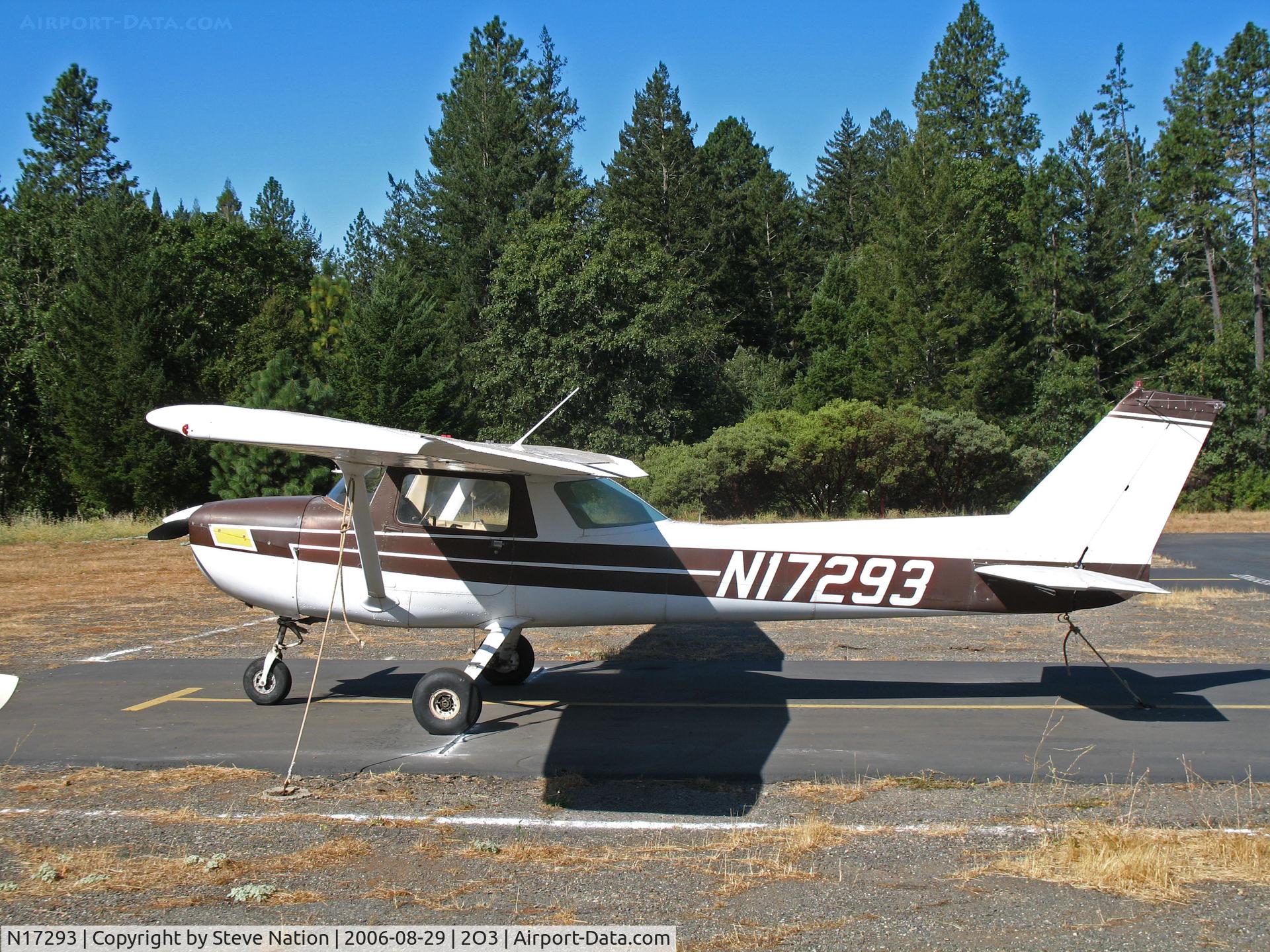 N17293, 1972 Cessna 150L C/N 15073706, Locally-based 1972 Cessna 150L @ Parrett Field, Angwin, CA
