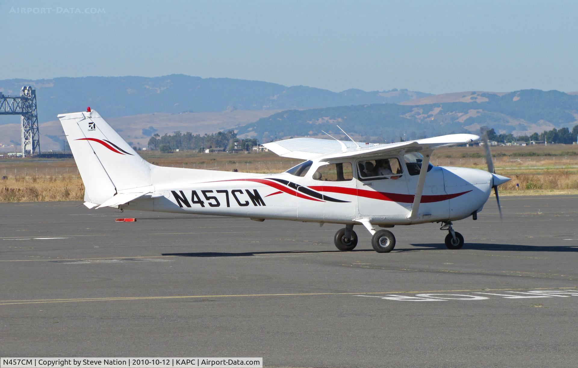 N457CM, 2000 Cessna 172R C/N 17280849, IASCO Training Center 2000 Cessna 172R for noontime stop on training flight from KRDD/Redding, CA @ Napa County Airport, CA