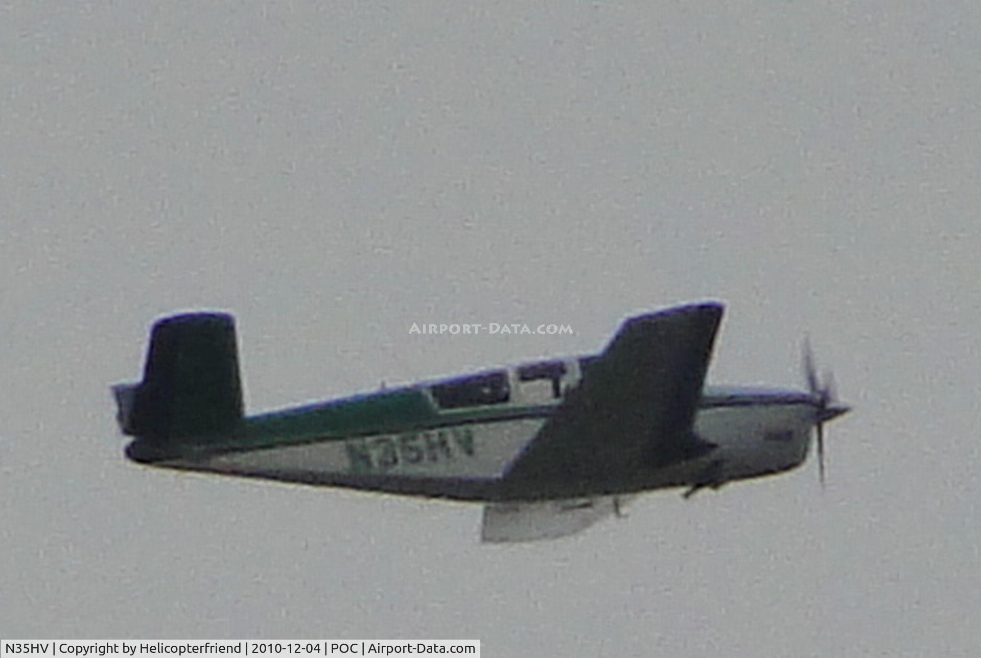 N35HV, 1957 Beech H35 Bonanza C/N D-5236, Flying eastbound 2 - 3 miles north of Brackett passing Johnstone Peak area