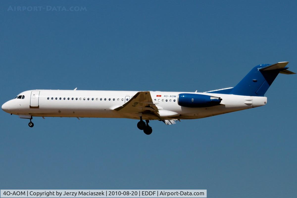 4O-AOM, 1990 Fokker 100 (F-28-0100) C/N 11321, 40-AOM_ Fokker-100