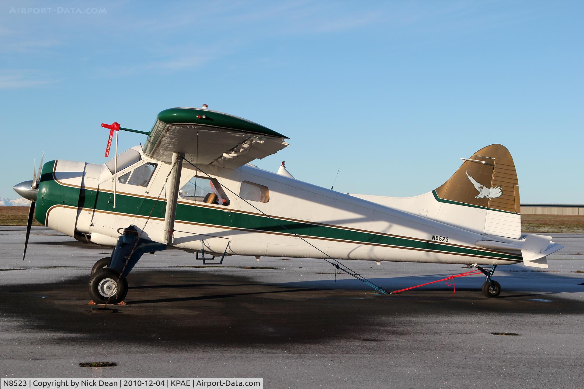N8523, 1958 De Havilland Canada U-6A Beaver C/N 1262/1829 (57-6161), KPAE Military s/n incorrectly quoted as the C/N which is 1262