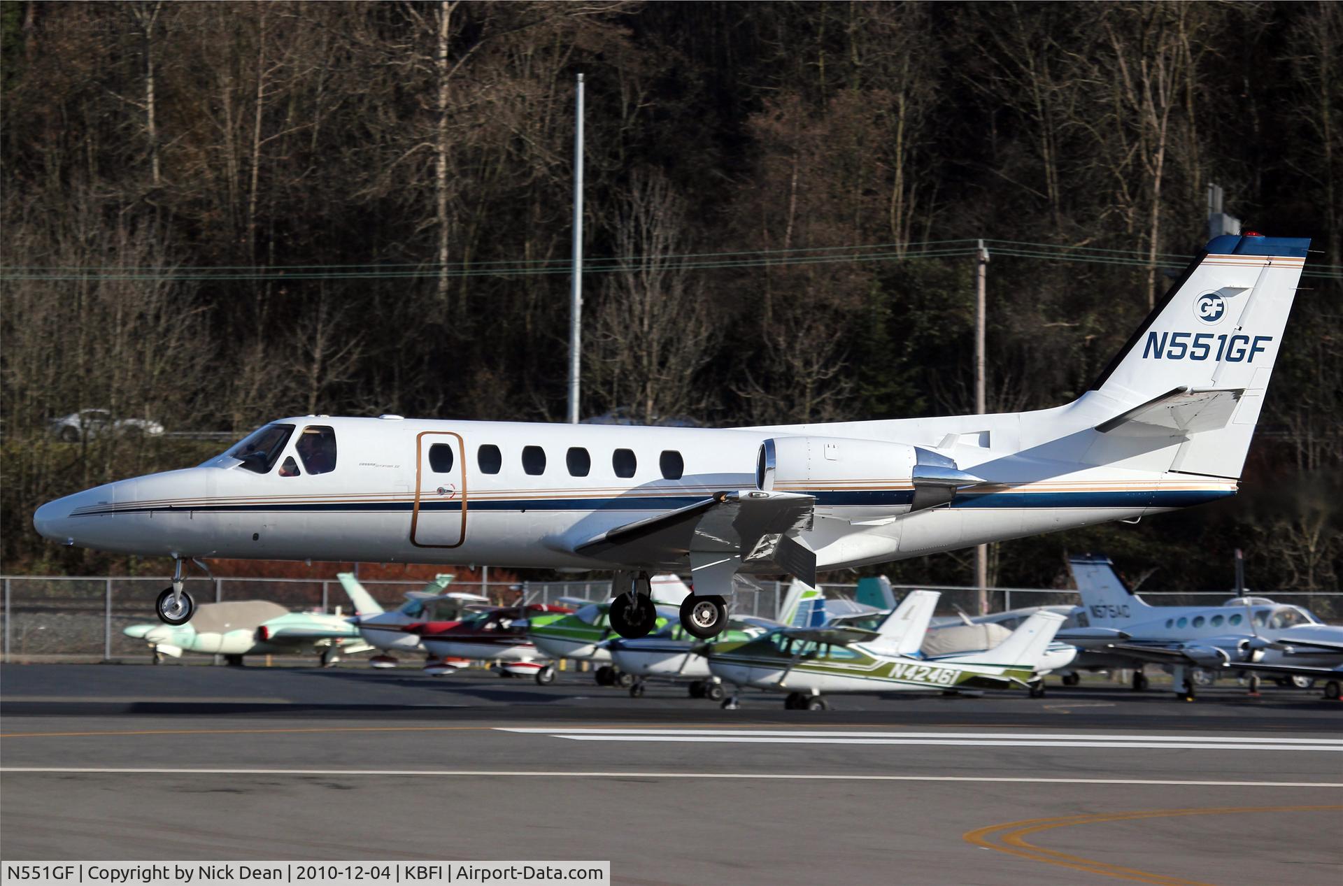 N551GF, 1981 Cessna 551 Citation II C/N 551-0039, KBFI
