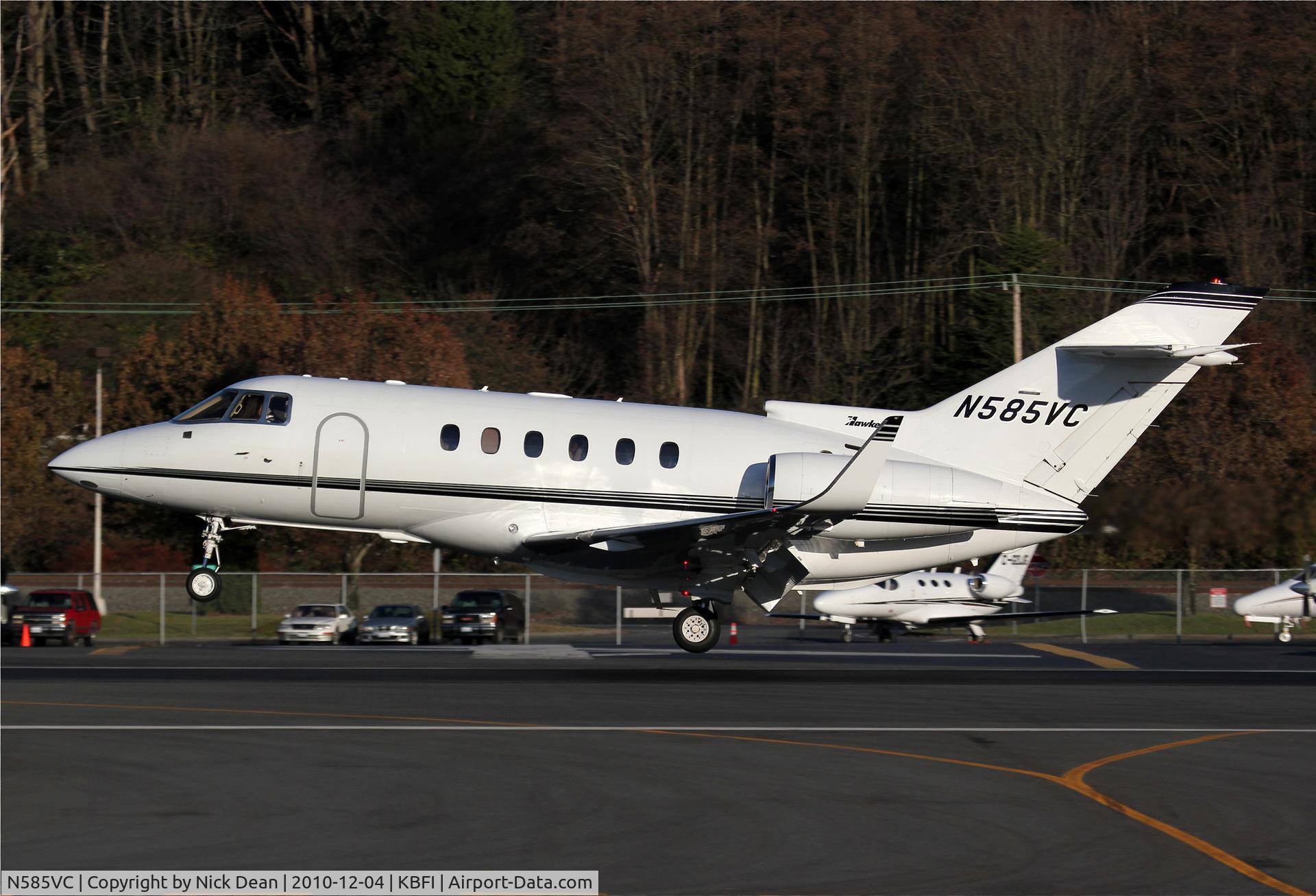 N585VC, 2002 Raytheon Hawker 800XP C/N 258585, KBFI