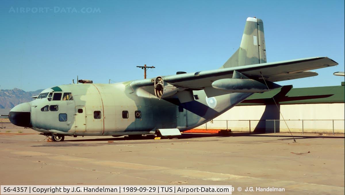 56-4357, 1956 Fairchild C-123B Provider C/N 20241, at Tucson IAP