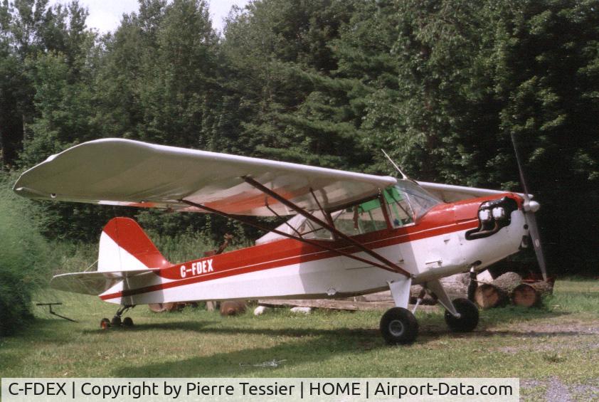 C-FDEX, 1943 Taylorcraft DCO-65X C/N L-4951X, Taylorcraft L2B
85 hp
2 seats 1300 lbs grossweight
Owner maintenance category Canada
1850 total time